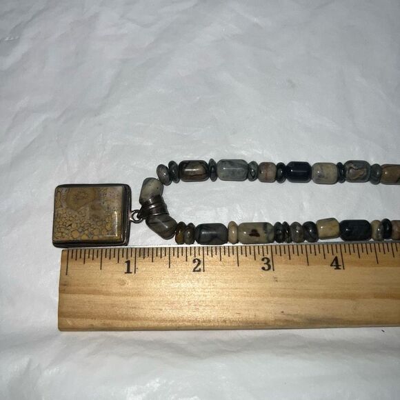 Vintage Boho Multi Stone Chunky Charm Necklace - Picture 9 of 11